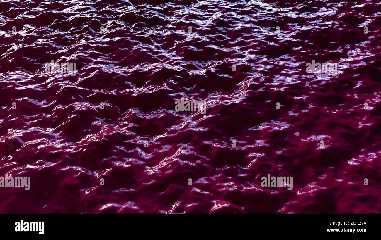 Pink wave. Computer generated 3d render Stock Photo - Alamy