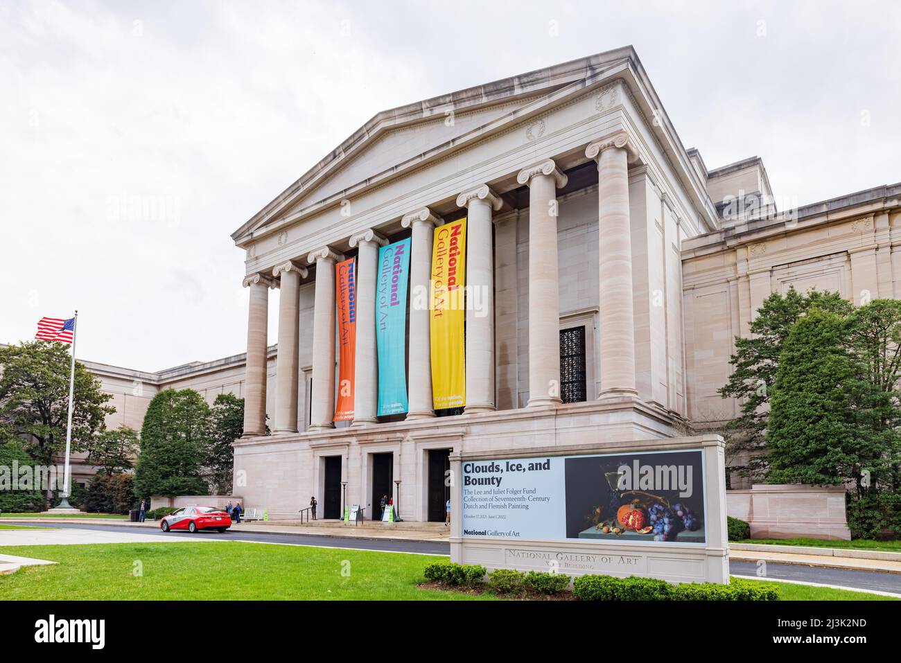 Washington DC, MAR 31 2022 - Exterior view of the National Gallery of Art Stock Photo