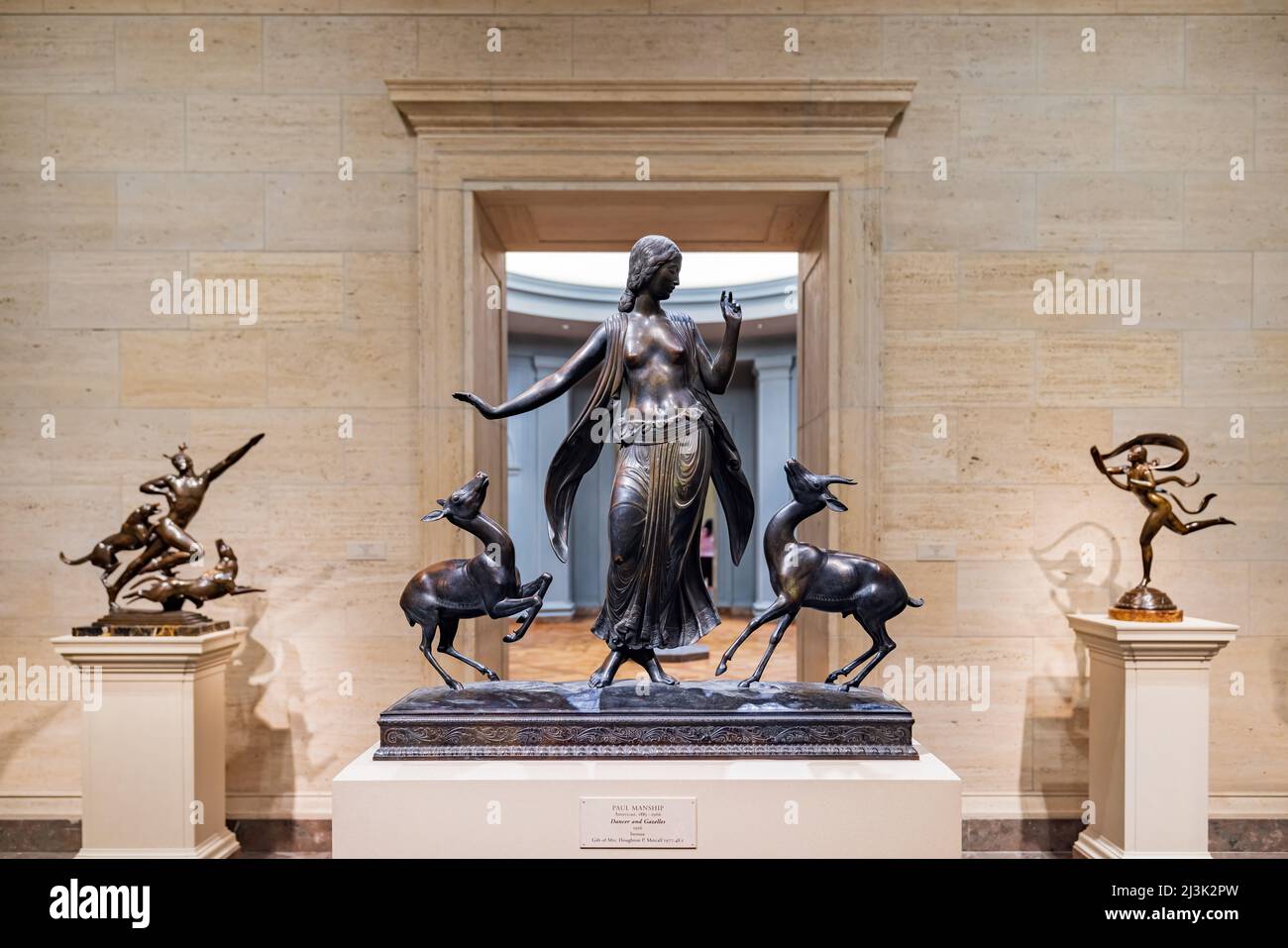 Washington DC, MAR 31 2022 - Interior view of the National Gallery of Art Stock Photo
