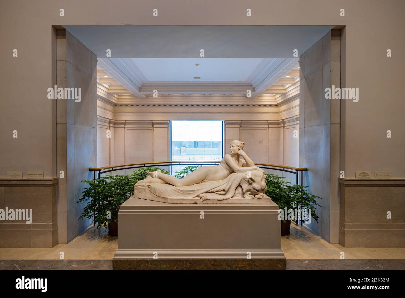 Washington DC, MAR 31 2022 - Interior view of the National Gallery of Art Stock Photo