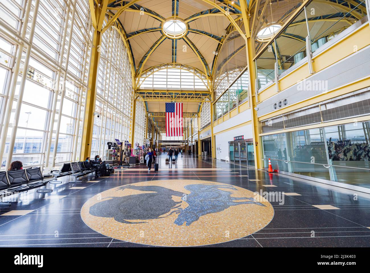 Washington DC, APR 4 2022 Interior view of the Ronald Reagan