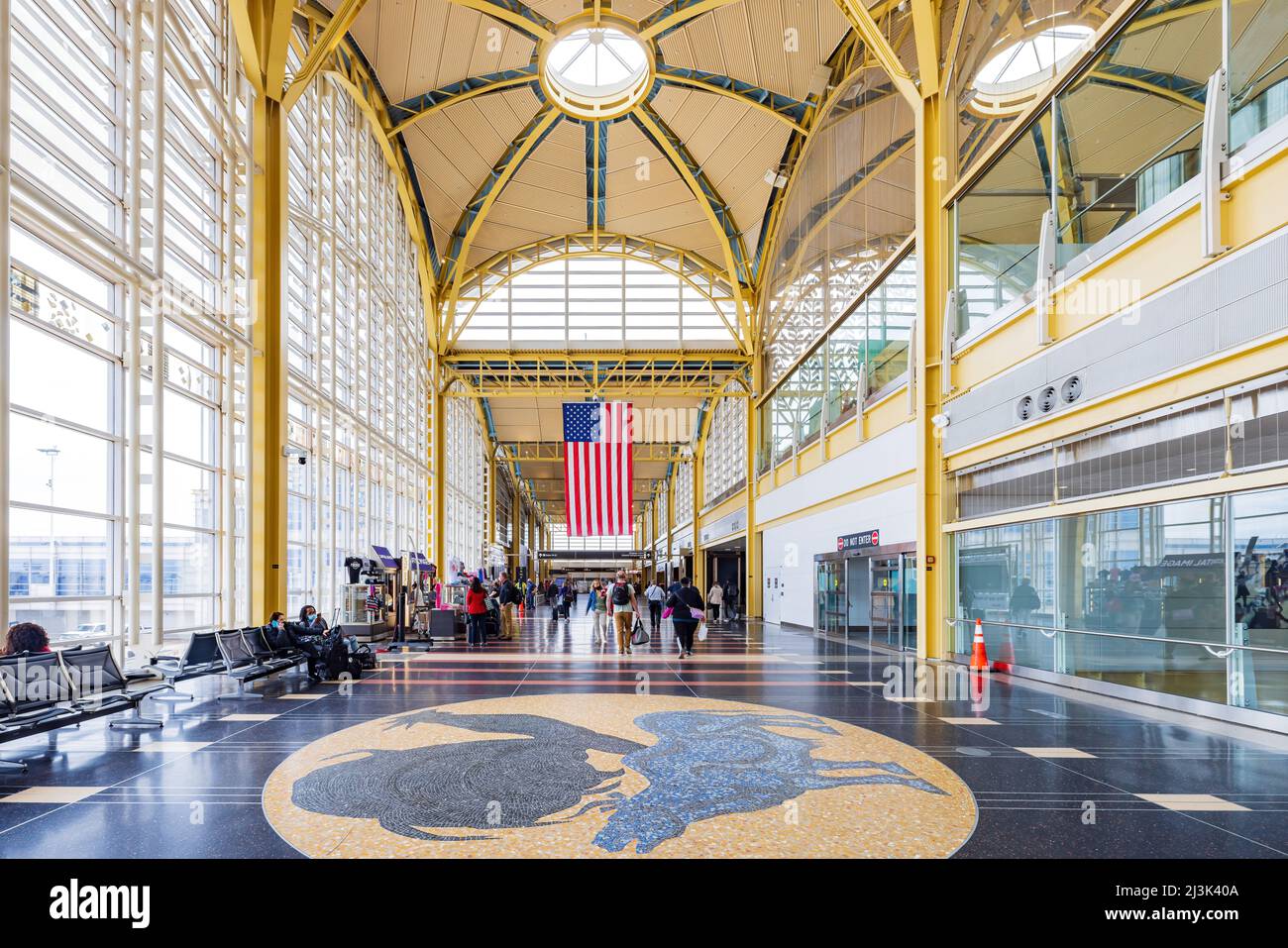 Washington DC, APR 4 2022 Interior view of the Ronald Reagan