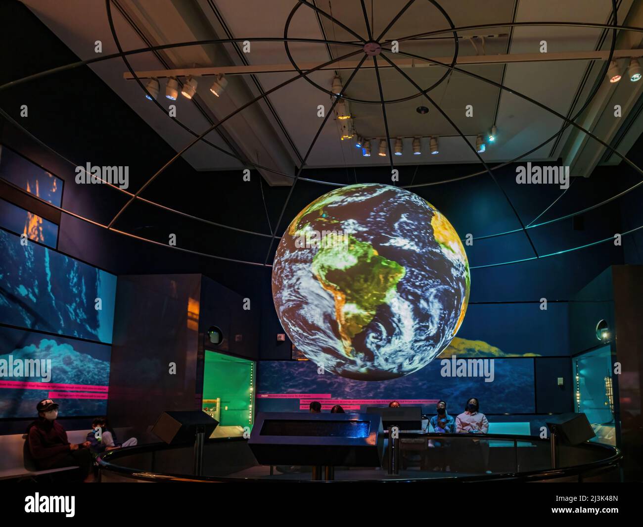 Washington DC, MAR 31 2022 Interior view of the Smithsonian National