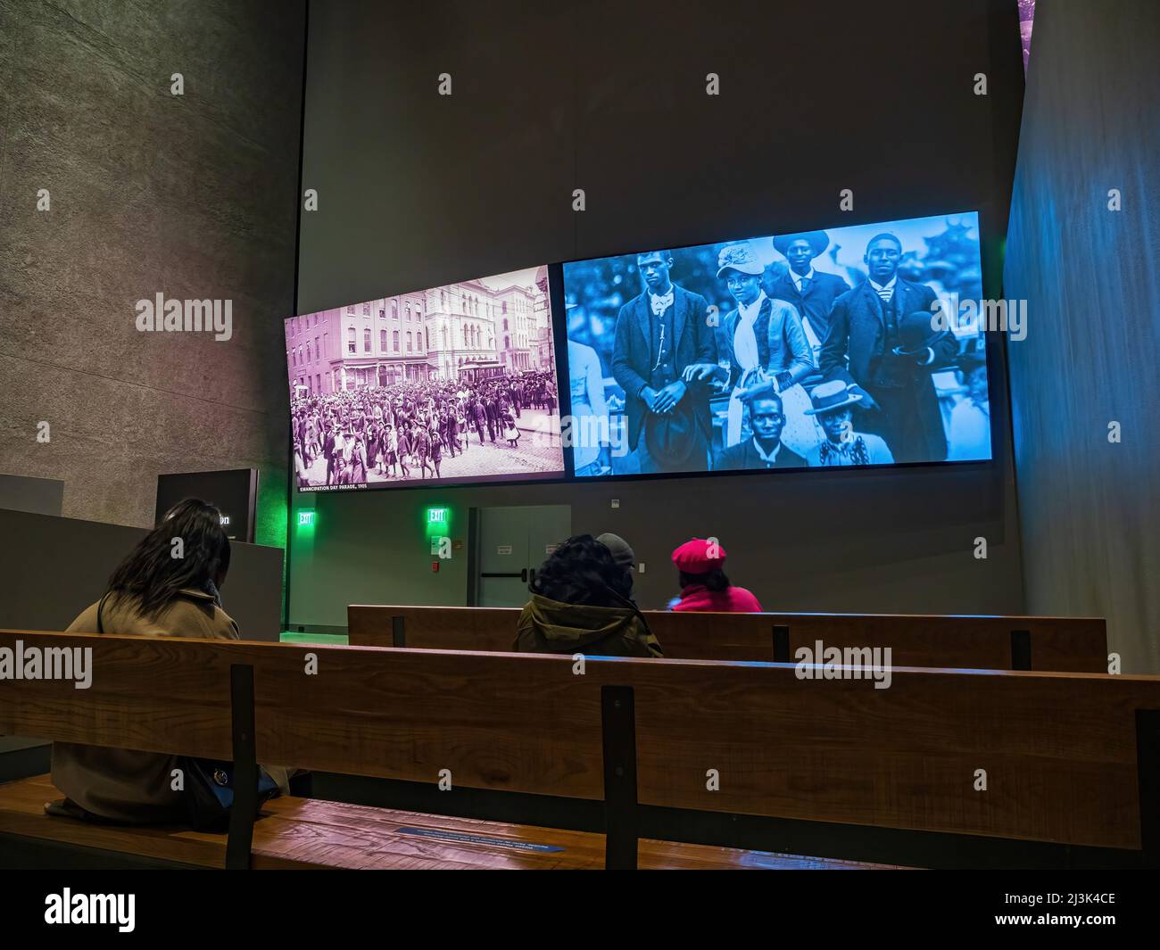 Washington DC, APR 1 2022 - Interior view of the National Museum of African American History and Culture Stock Photo