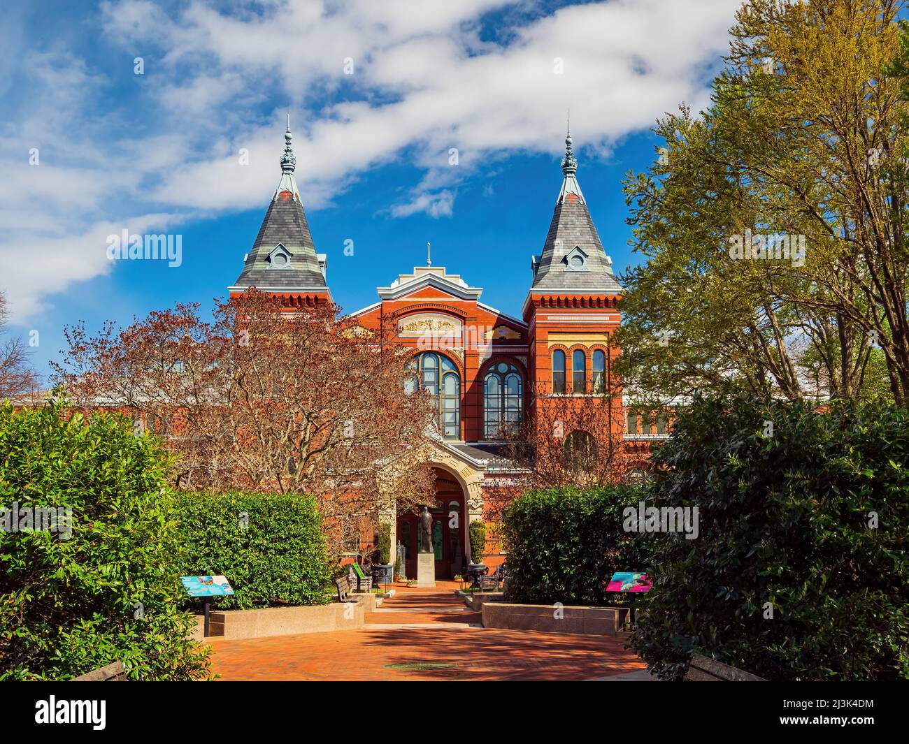 Washington DC, APR 1 2022 - Sunny view of the Smithsonian Arts Industries Building Stock Photo