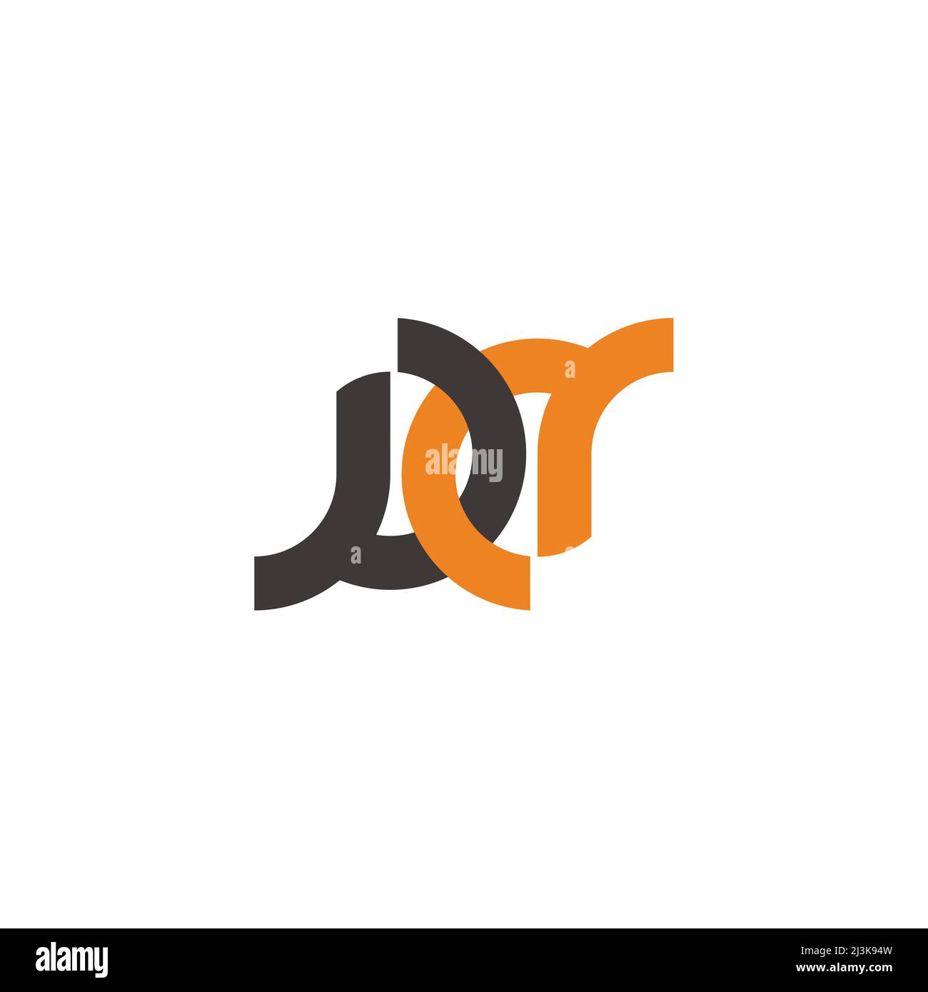 letter dd simple colorful linked geometric logo vector Stock Vector