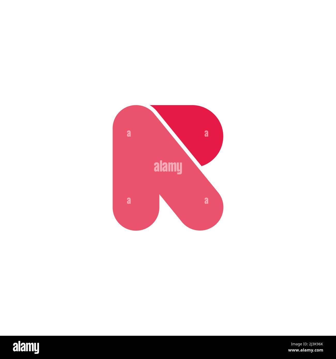 letter ar arrow simple curves geometric logo vector Stock Vector