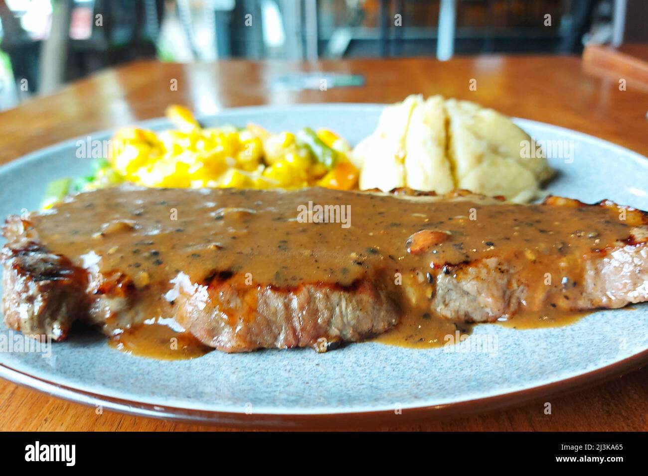 Sirloin Steak at Abuba Resto, Jakarta, Indonesia Stock Photo Alamy
