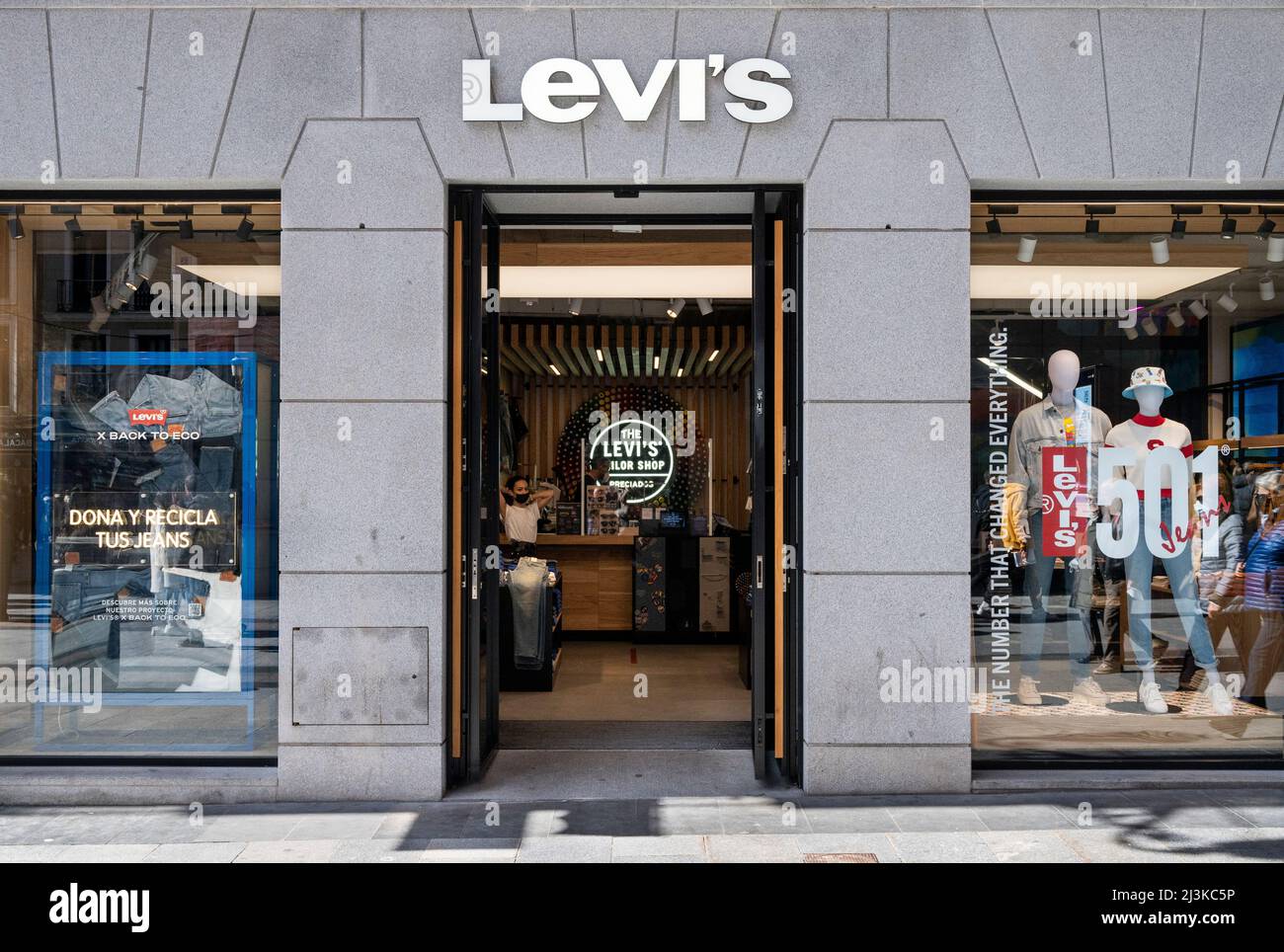 American clothing company brand Levi´s store seen in Hong Kong shopping  mall Stock Photo - Alamy