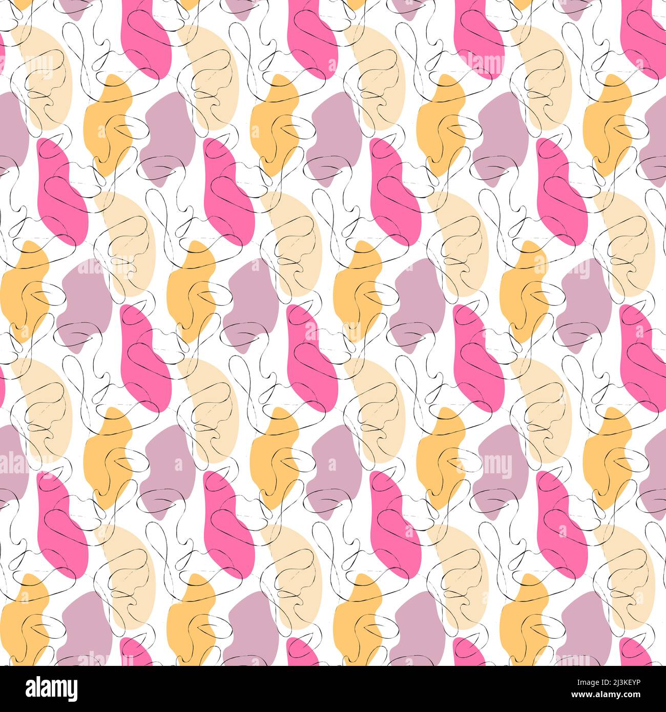 Abstract Stylised Pattern Pattern with abstract shapes and stylized lines Stock Vector Image ...