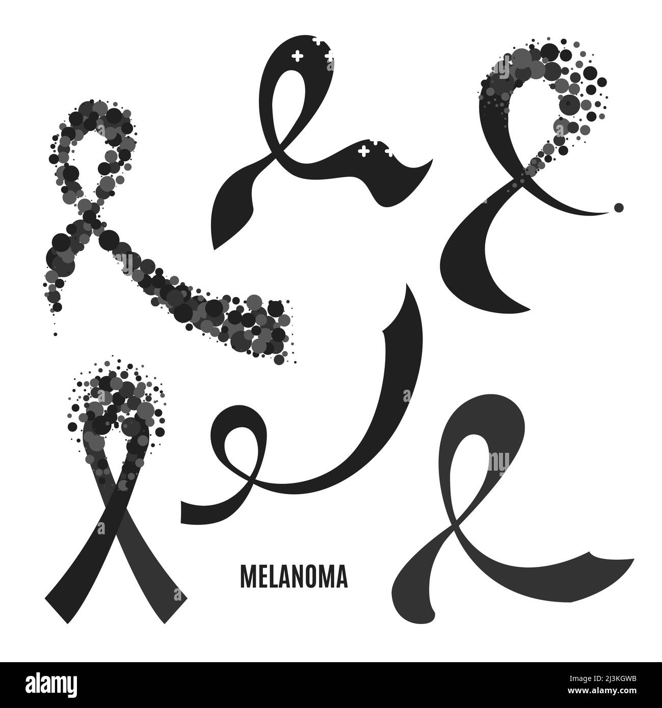 Skin Cancer Awareness Ribbon