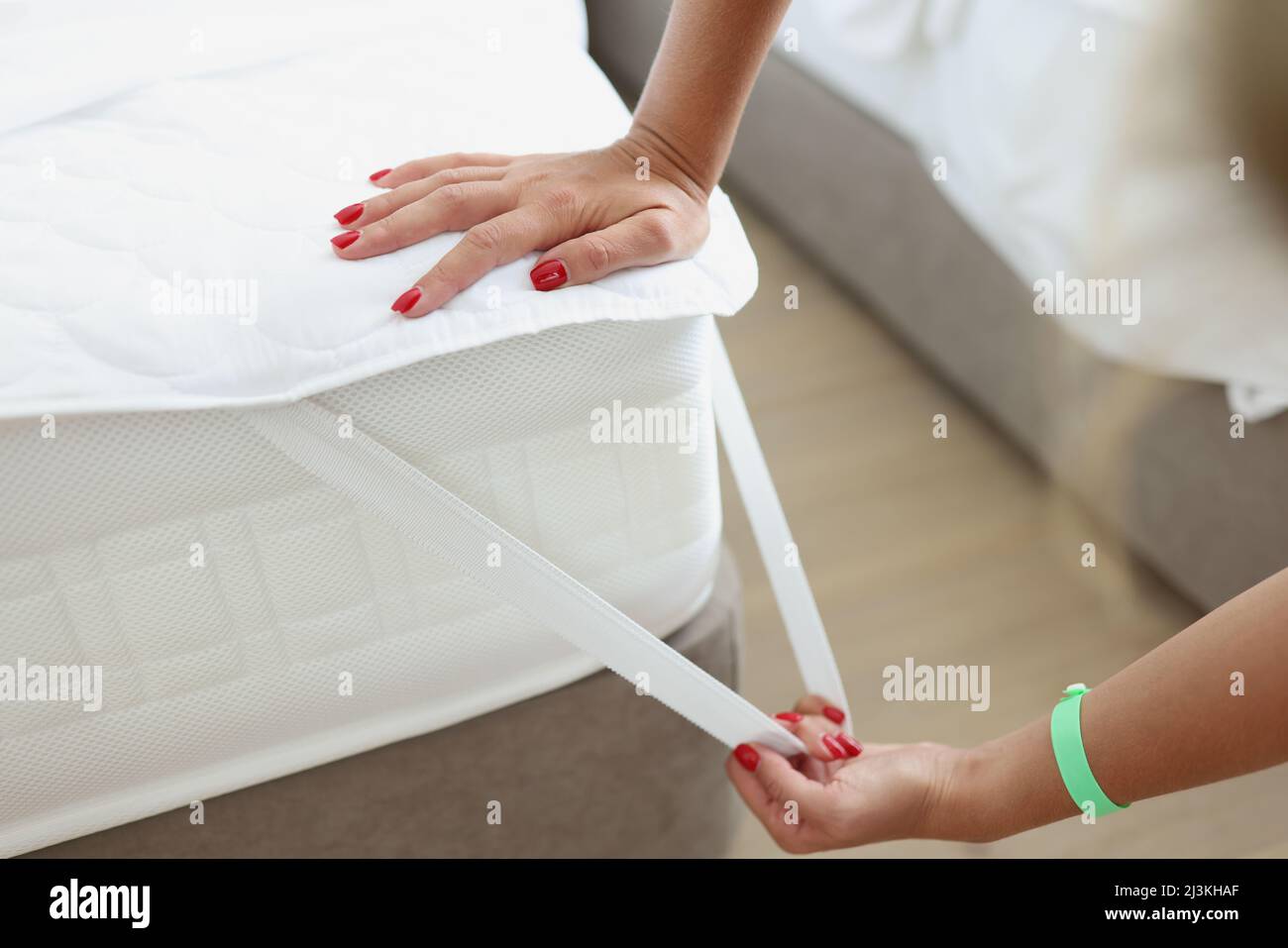 Laying on mattress hires stock photography and images Alamy