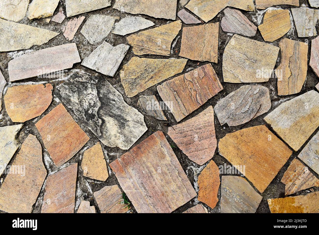 Paving stones detail in the square, Rio Stock Photo