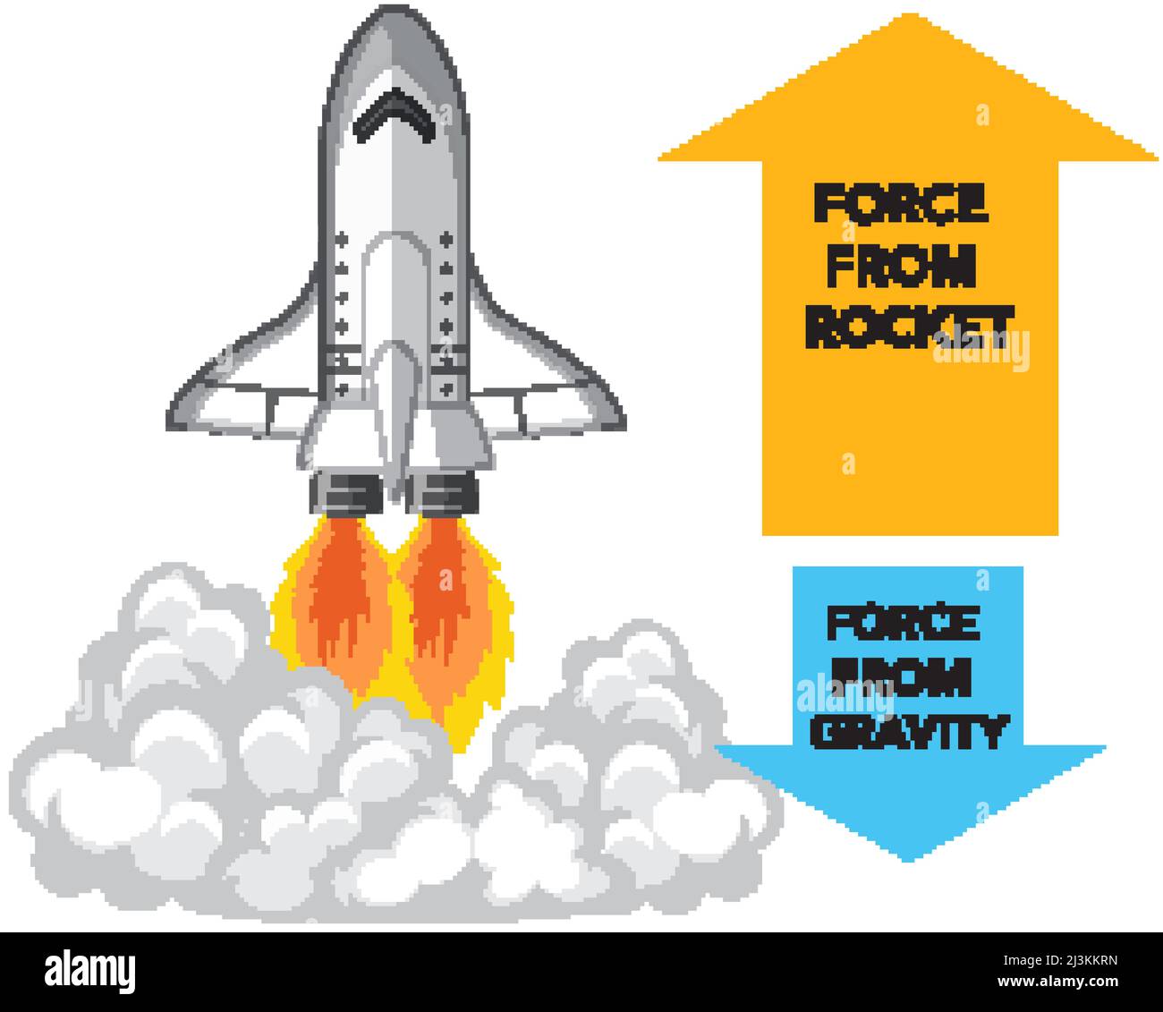 Liquid and solid rocket anatomy illustration Stock Vector Image & Art