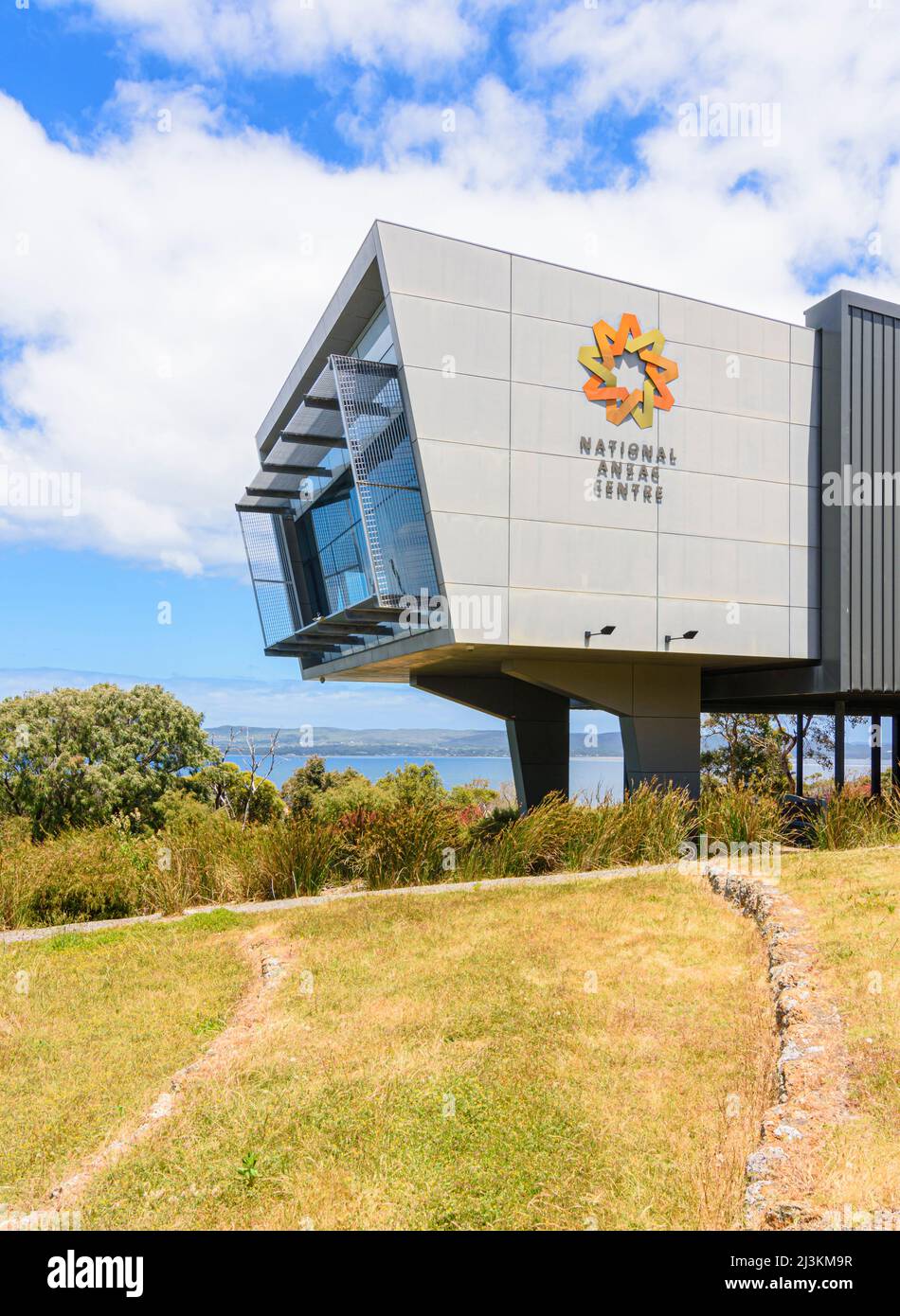 Cantilevered National Anzac Centre, a modern museum commemorating the ANZACS of WWI, Albany, Western Australia, Australia Stock Photo