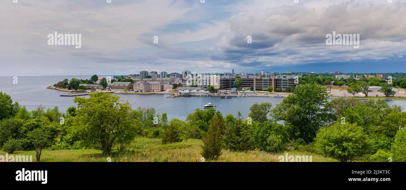 View of Kingston from Fort Henry National Historic Site; Kingston, Ontario, Canada Stock Photo