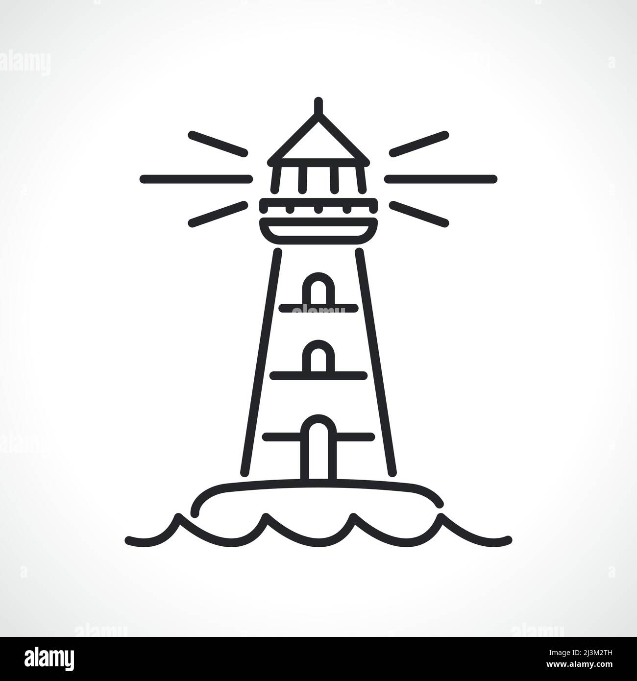 Lighthouse Art Black And White