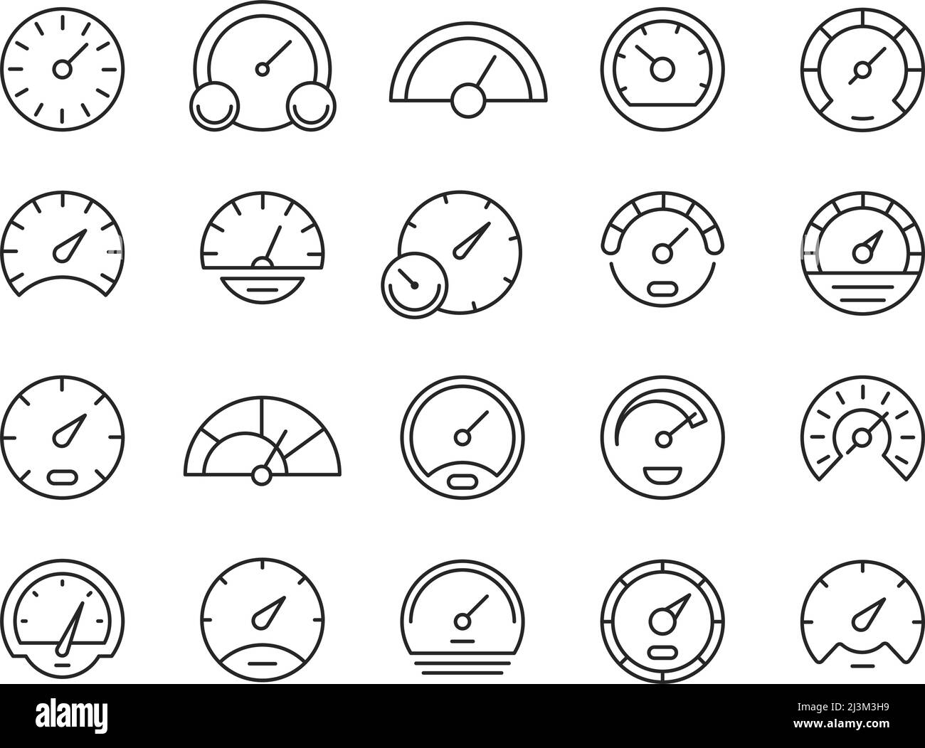 Speedometer hand drawn outline doodle icon. Speed limit gauge, speed  control indicator and measurement concept. Vector sketch illustration for  print, web, mobile and infographics on white background. Stock Vector