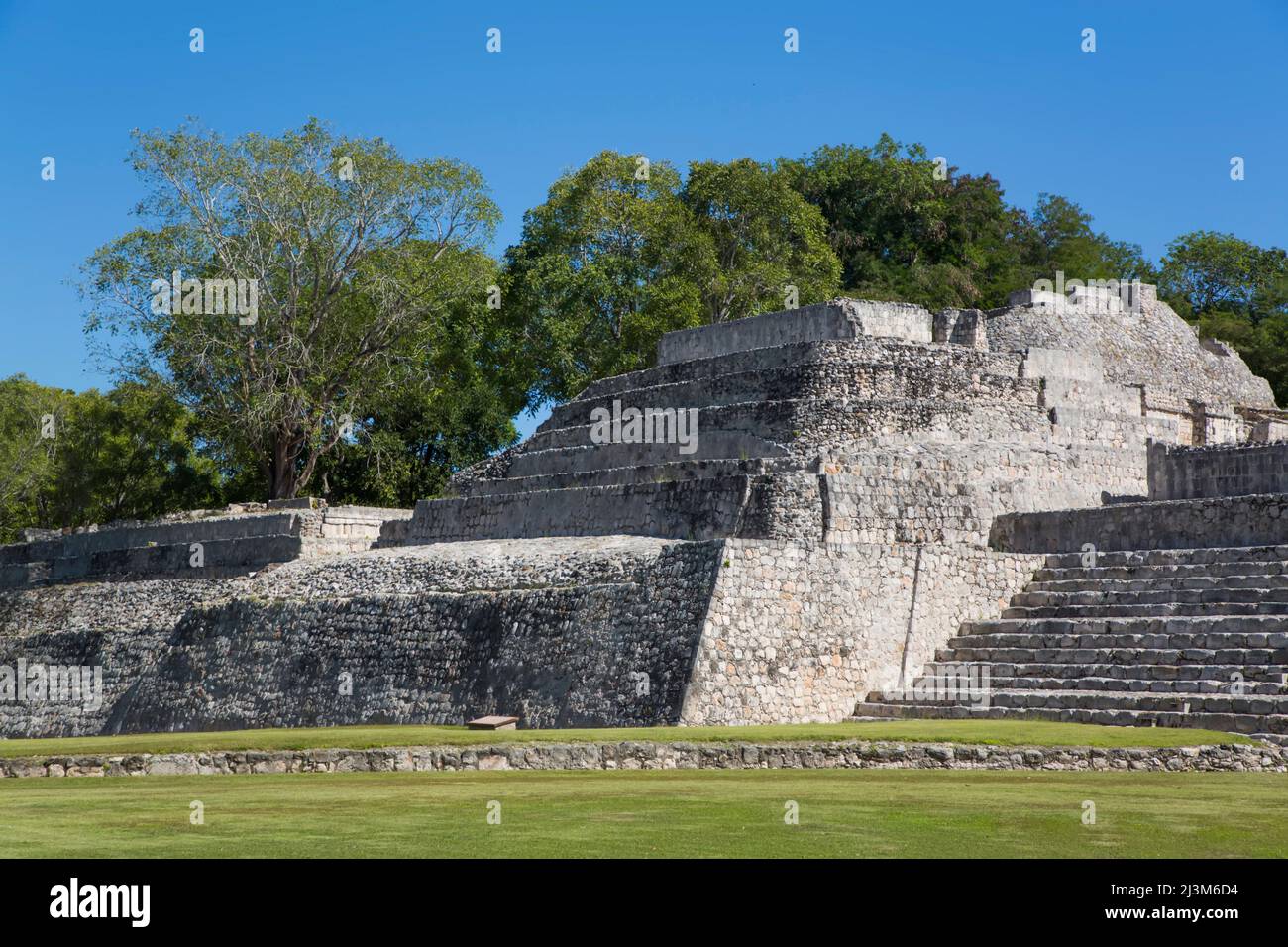 Temple of the North, Edzna Archaeological Zone; Edzna, Campeche State, Mexico Stock Photo