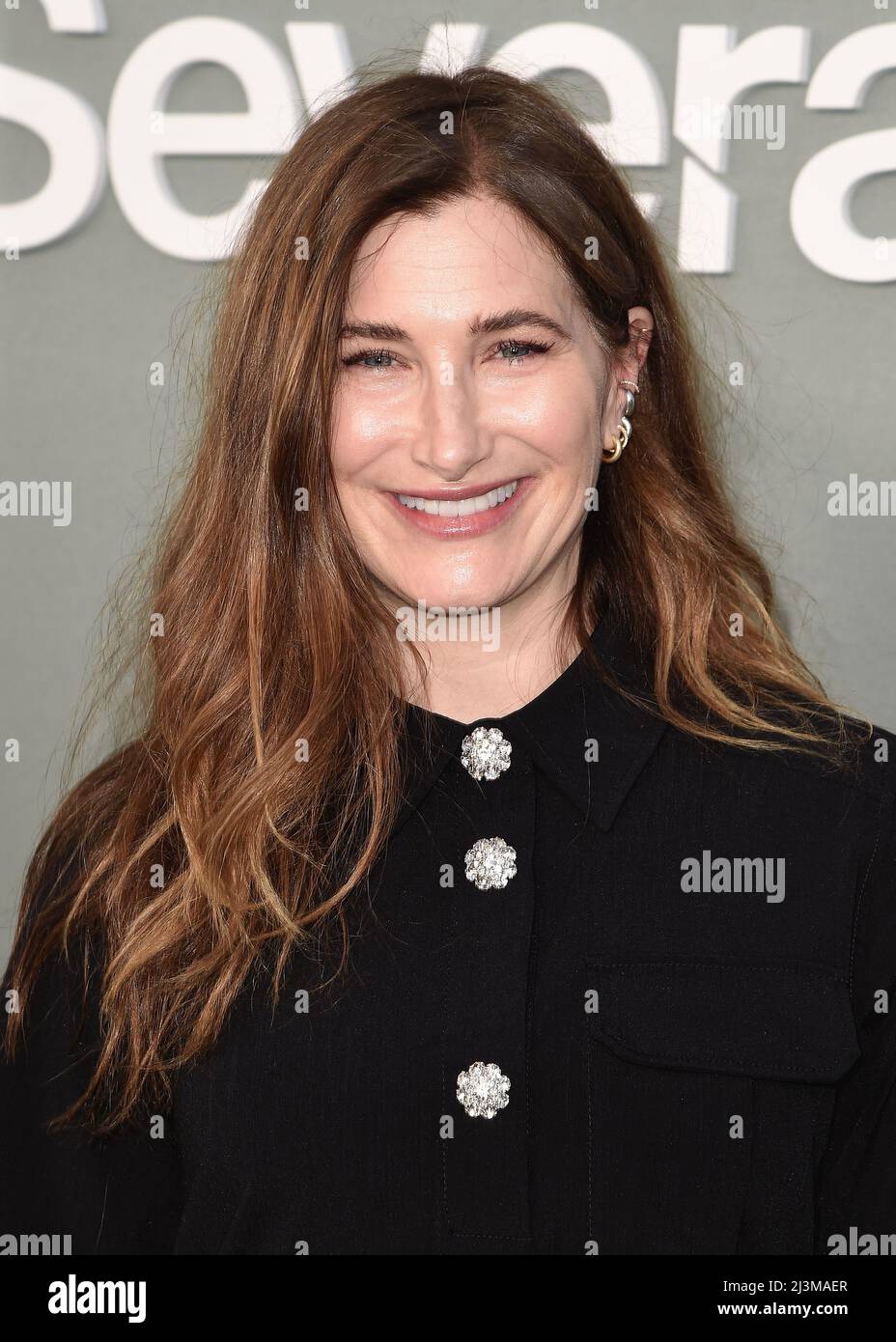 Kathryn Hahn walking on the red carpet at Apple Original Series