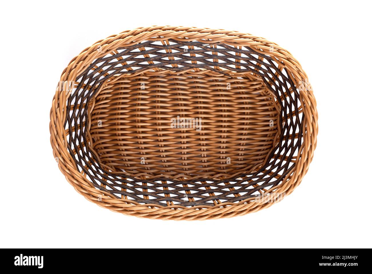 oval wicker basket top view Stock Photo Alamy
