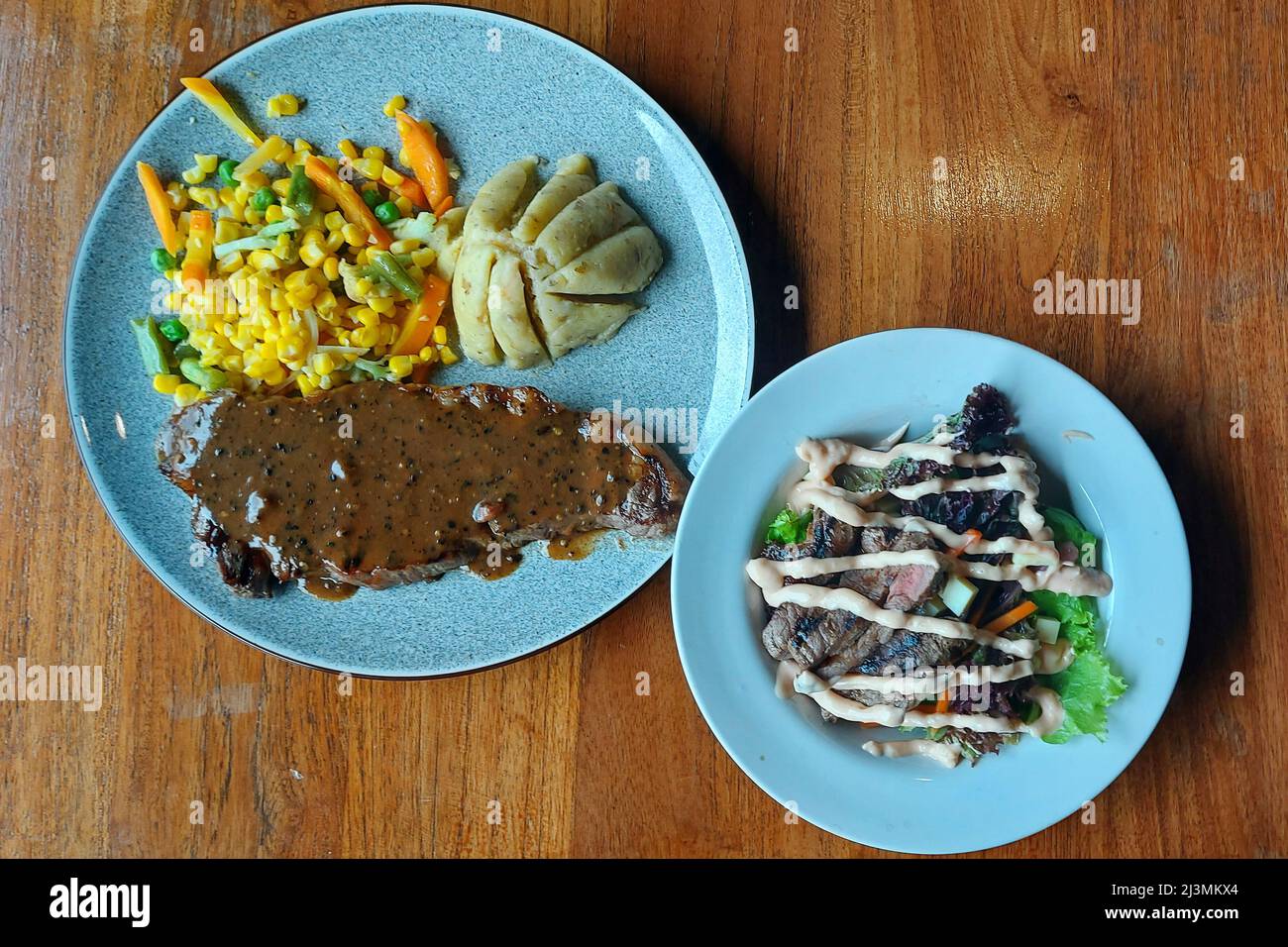 Sirloin Steak at Abuba Resto, Jakarta, Indonesia Stock Photo Alamy