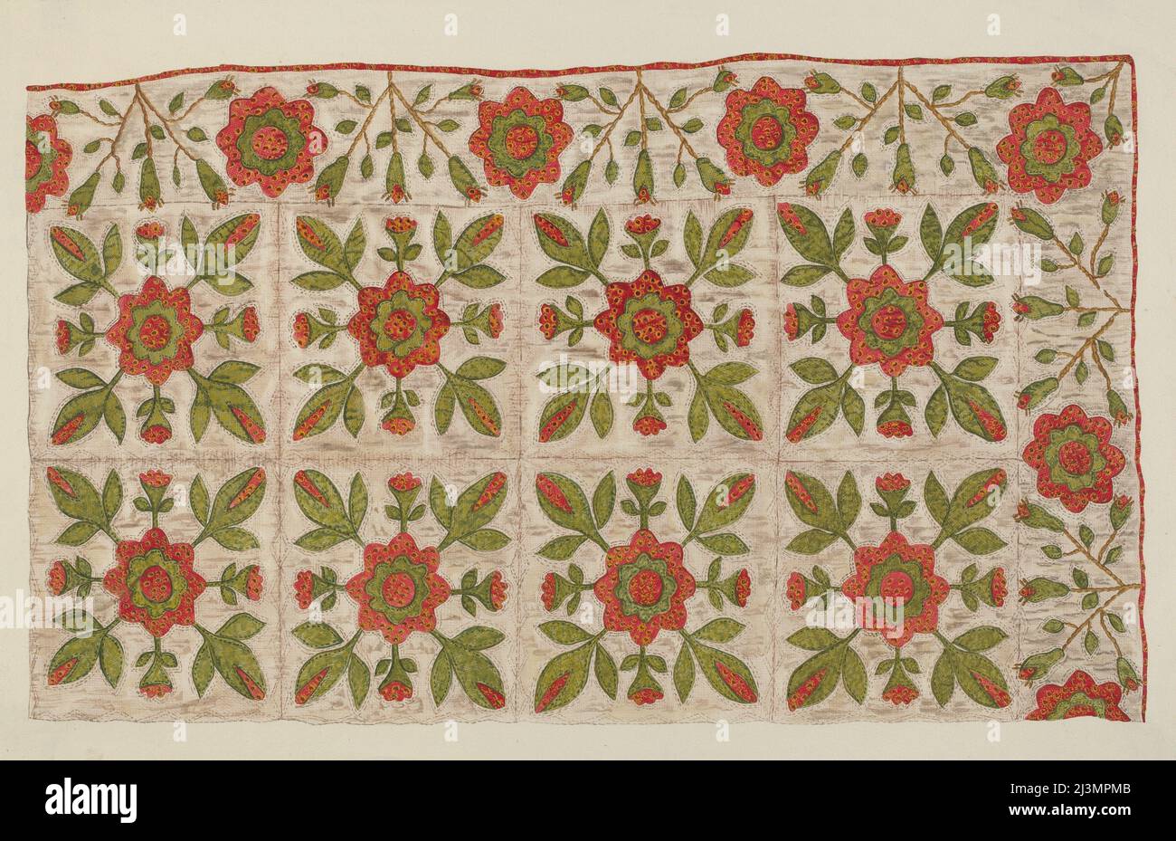 Appliqued and embroidered quilt hi-res stock photography and images - Alamy