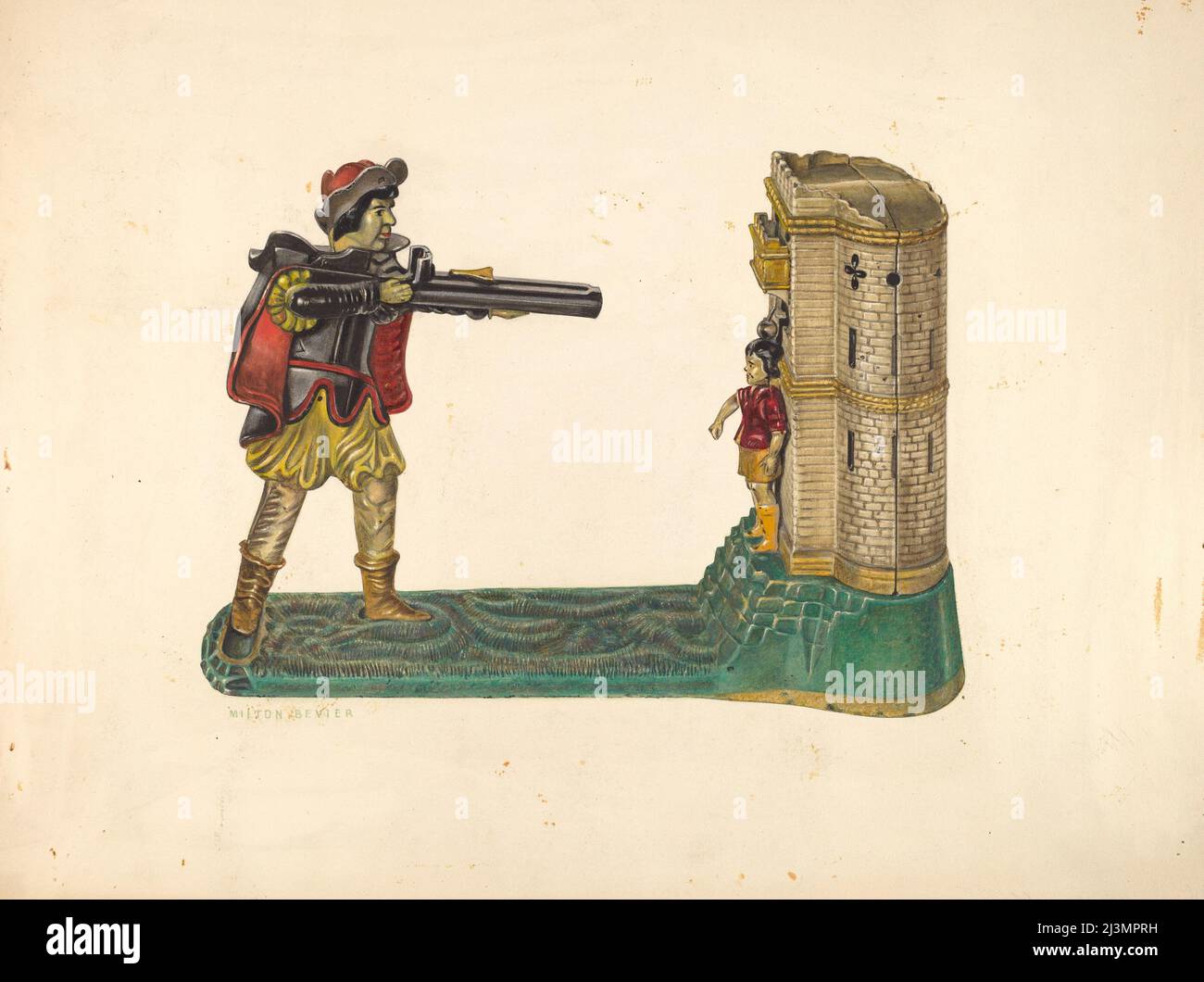 Mechanical Toy Bank, c. 1940 Stock Photo Alamy