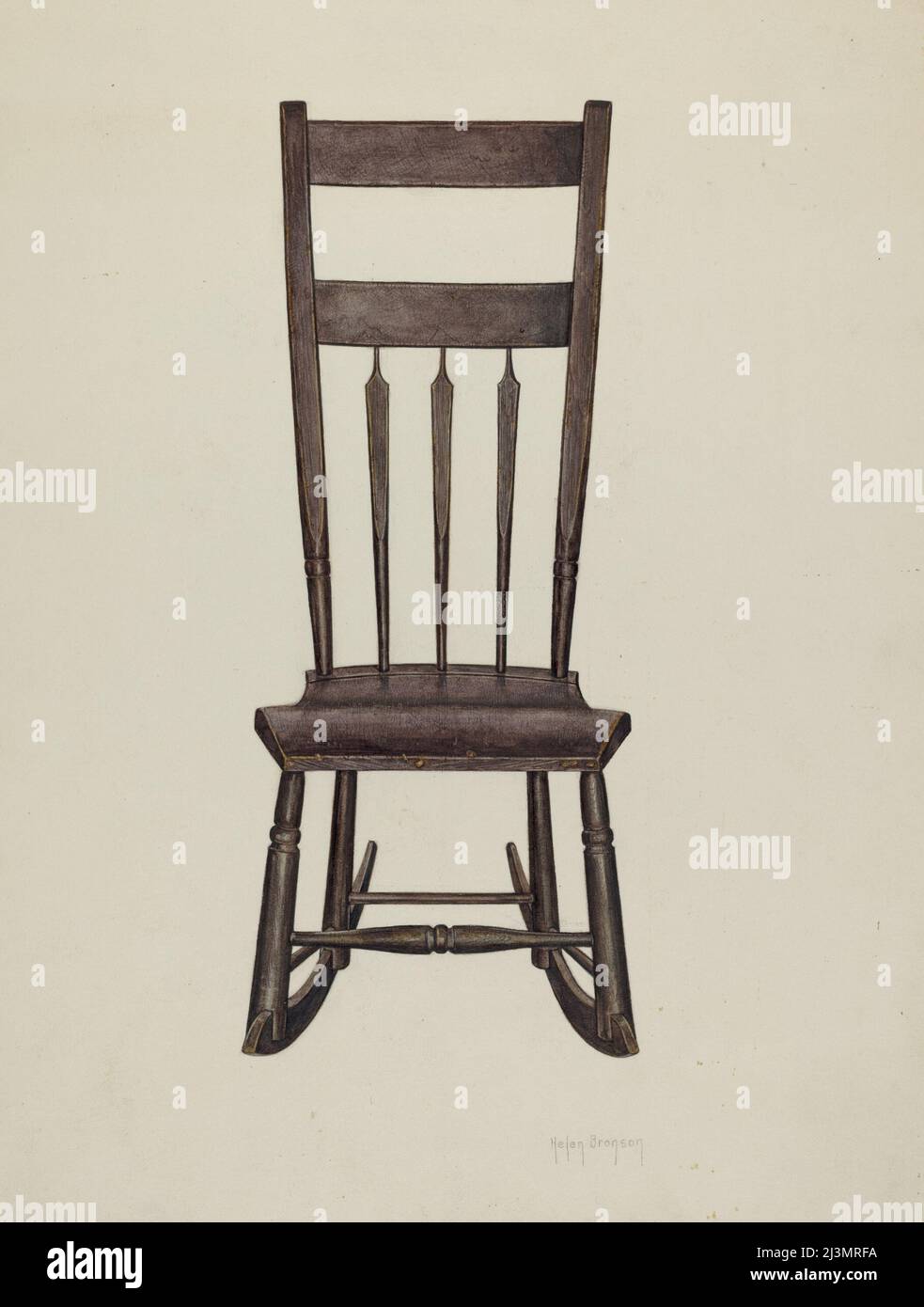 Shaker Nursing Chair, c. 1937 Stock Photo Alamy