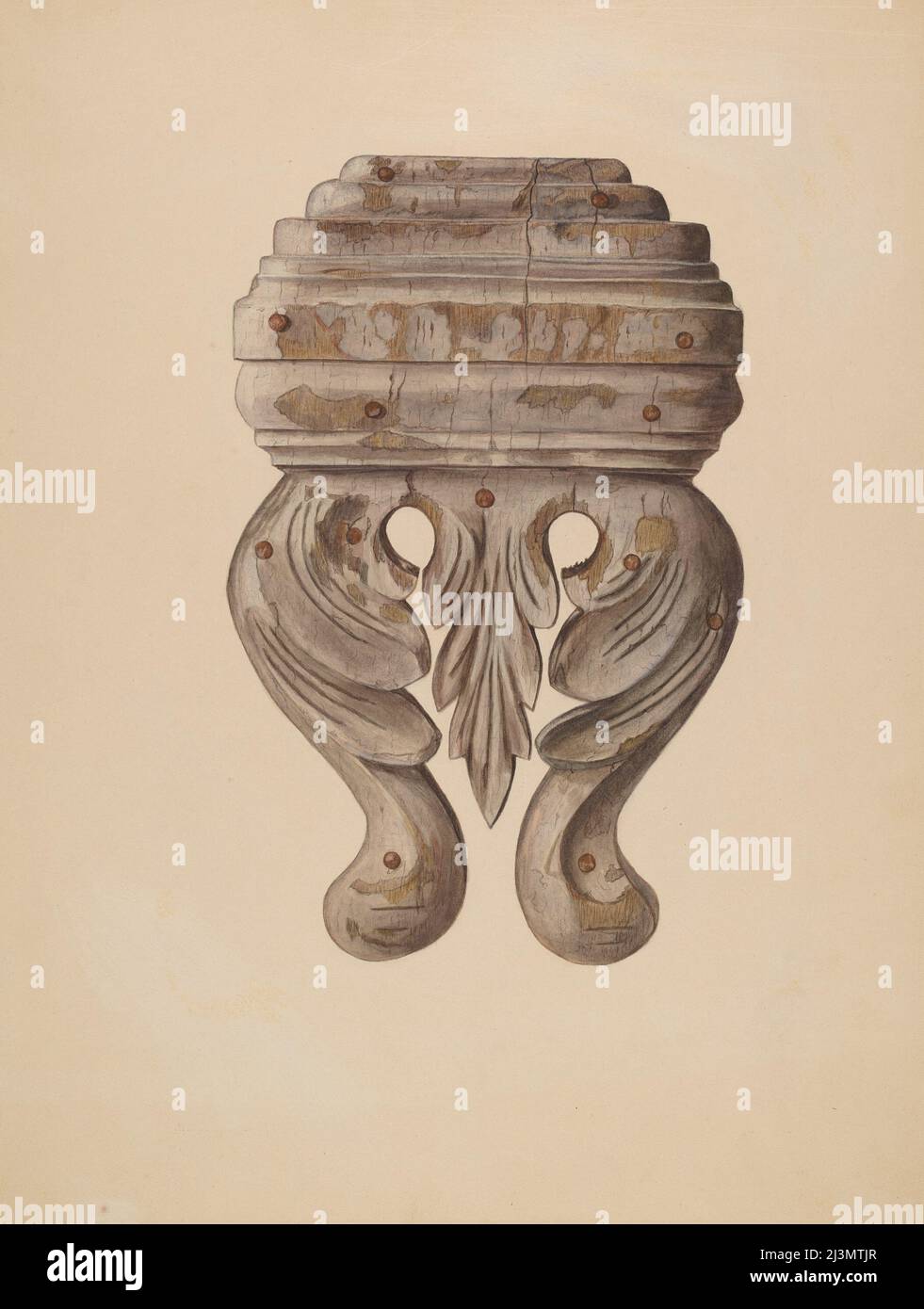 Wood Carving Horizontal, c. 1939 Stock Photo Alamy