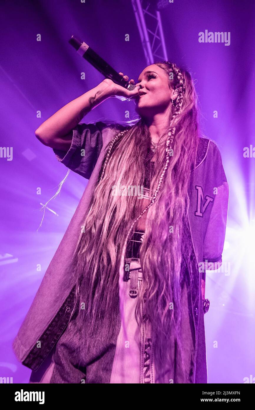 Barcelona, Spain. 2022.04.07. Aleesha perform on stage during La ...
