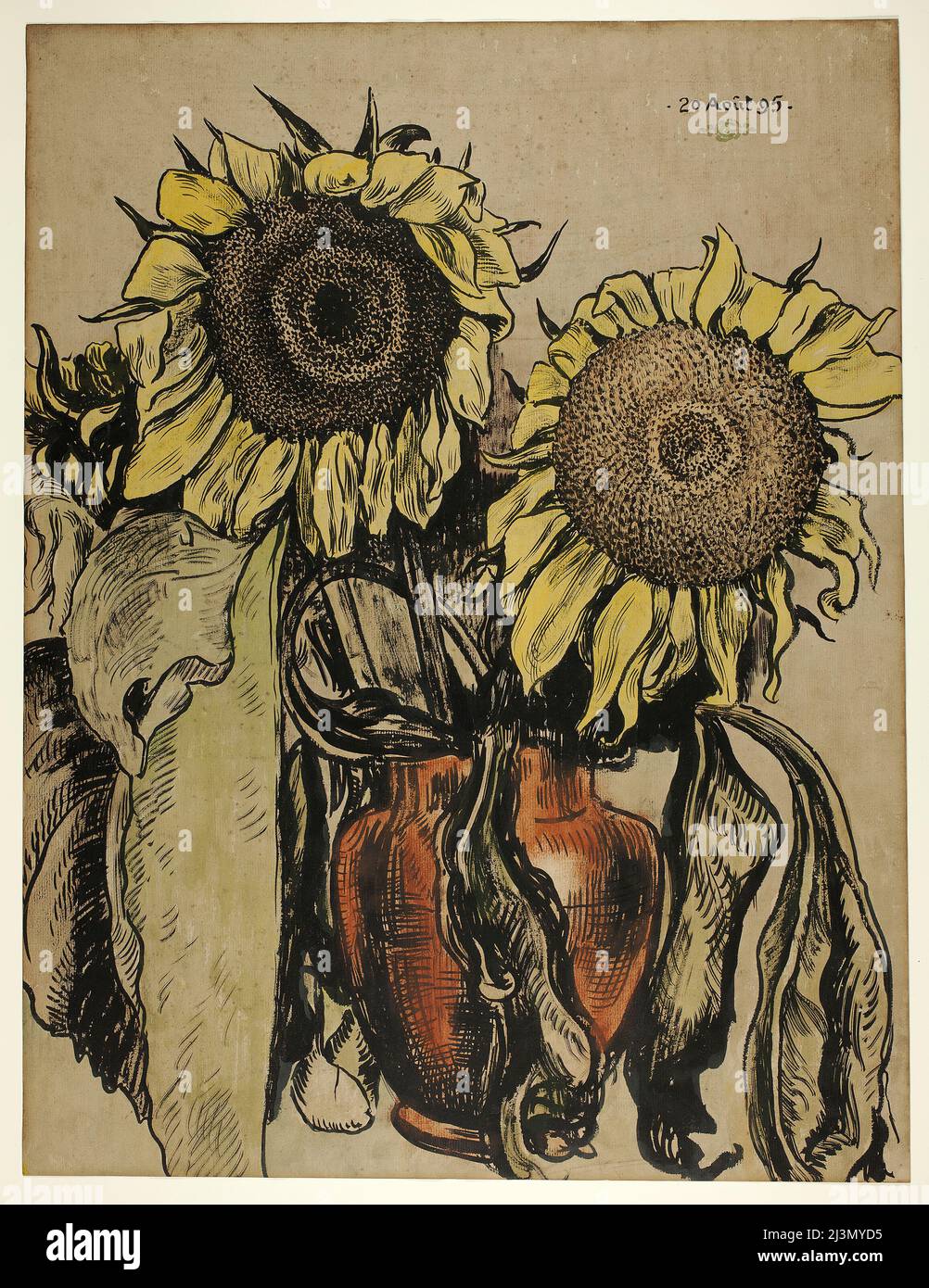Sunflowers, August 20, 1895. Stock Photo