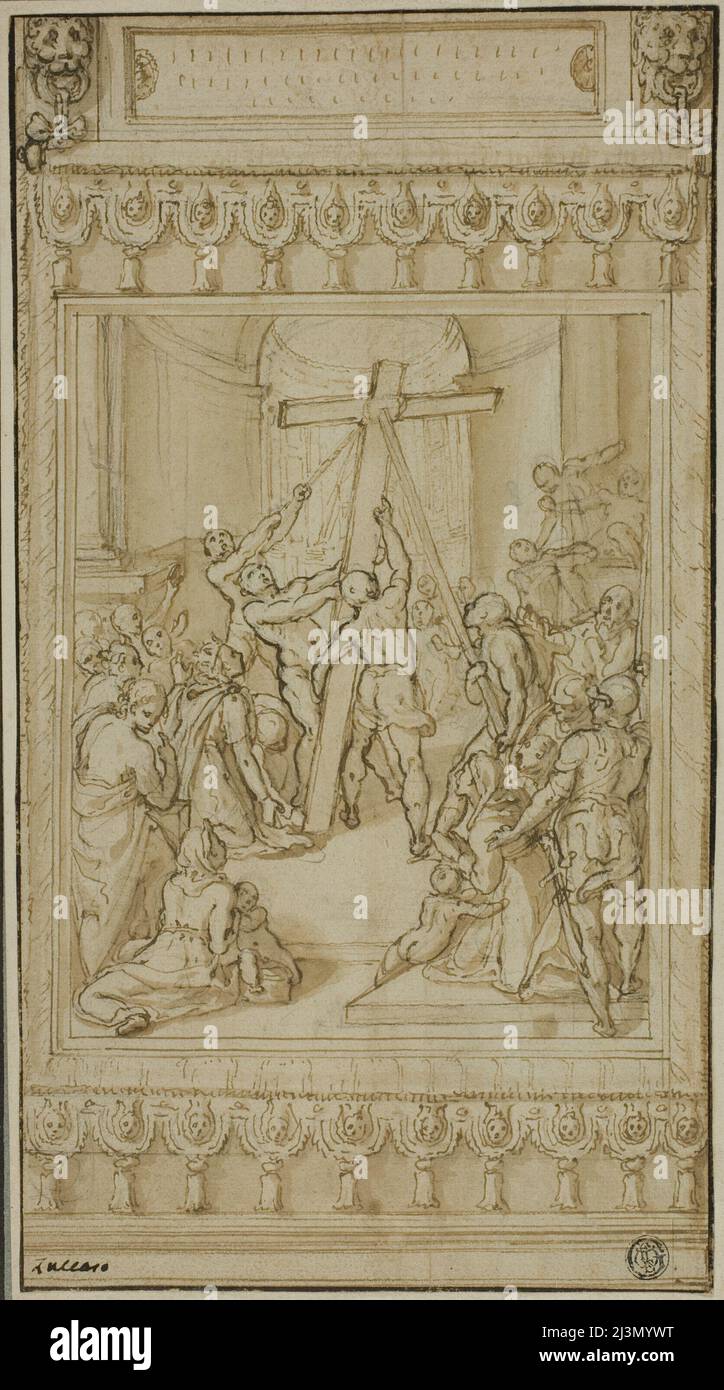Saint Helena Kneeling before the True Cross, c.1582. Stock Photo