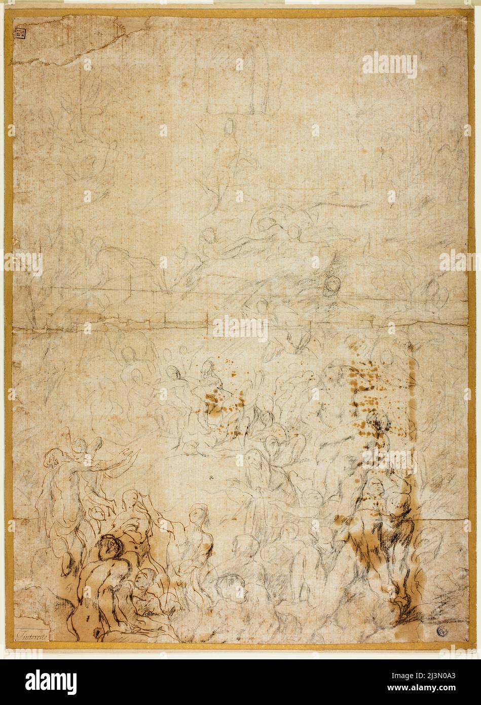 A traditional depiction of the Last Judgment, highlighting the stark contrast between heaven and hell.