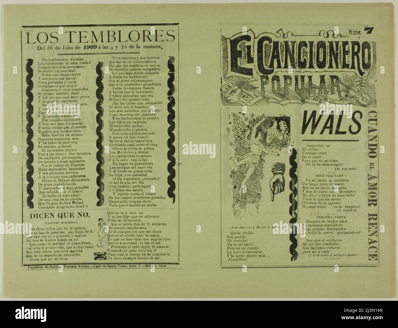 El cancionero popular, num. 7 (The Popular Songbook, No. 7), n.d. Stock Photo