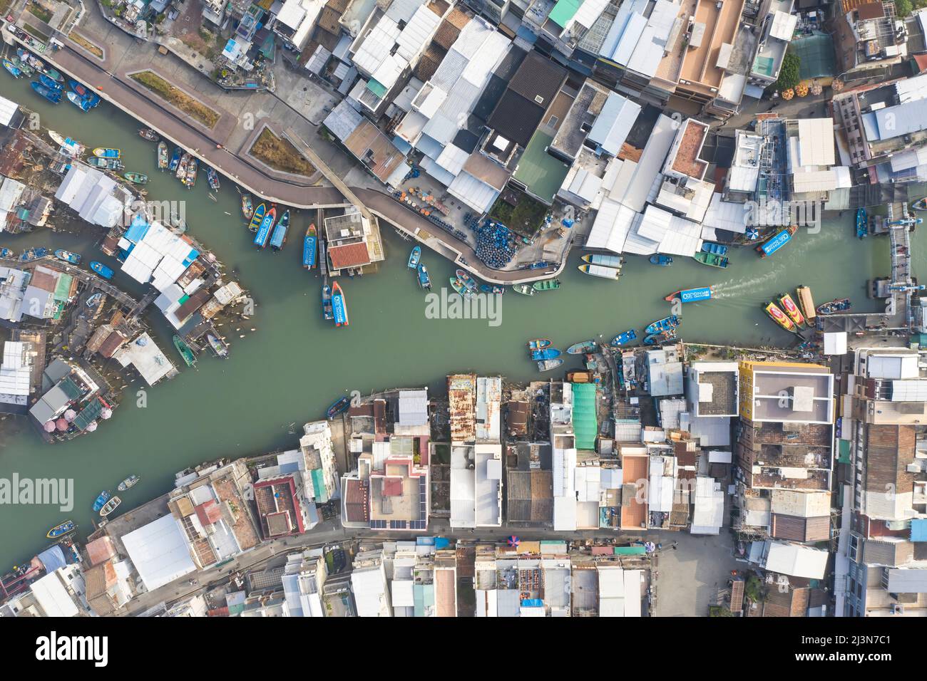 Tai O harbour, Hong Kong Stock Photo