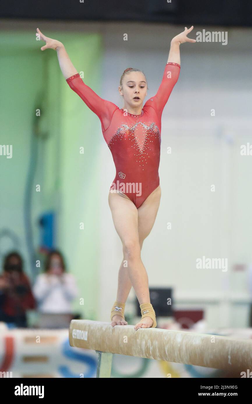 Jesolo, Italy. 09th Apr, 2022. Artistic Gymnastics, Gymnastics in