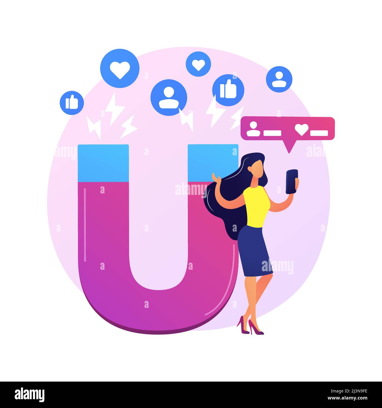 Profile Blog Cartoon Social network profile. Famous blogger, influencer cartoon color ...