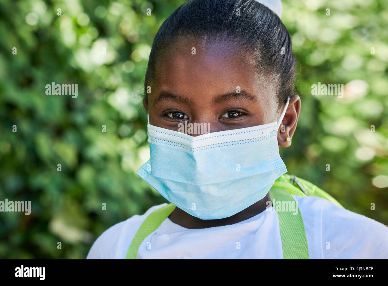 Always stay safe when youre outdoors. Shot of a little girl wearing a