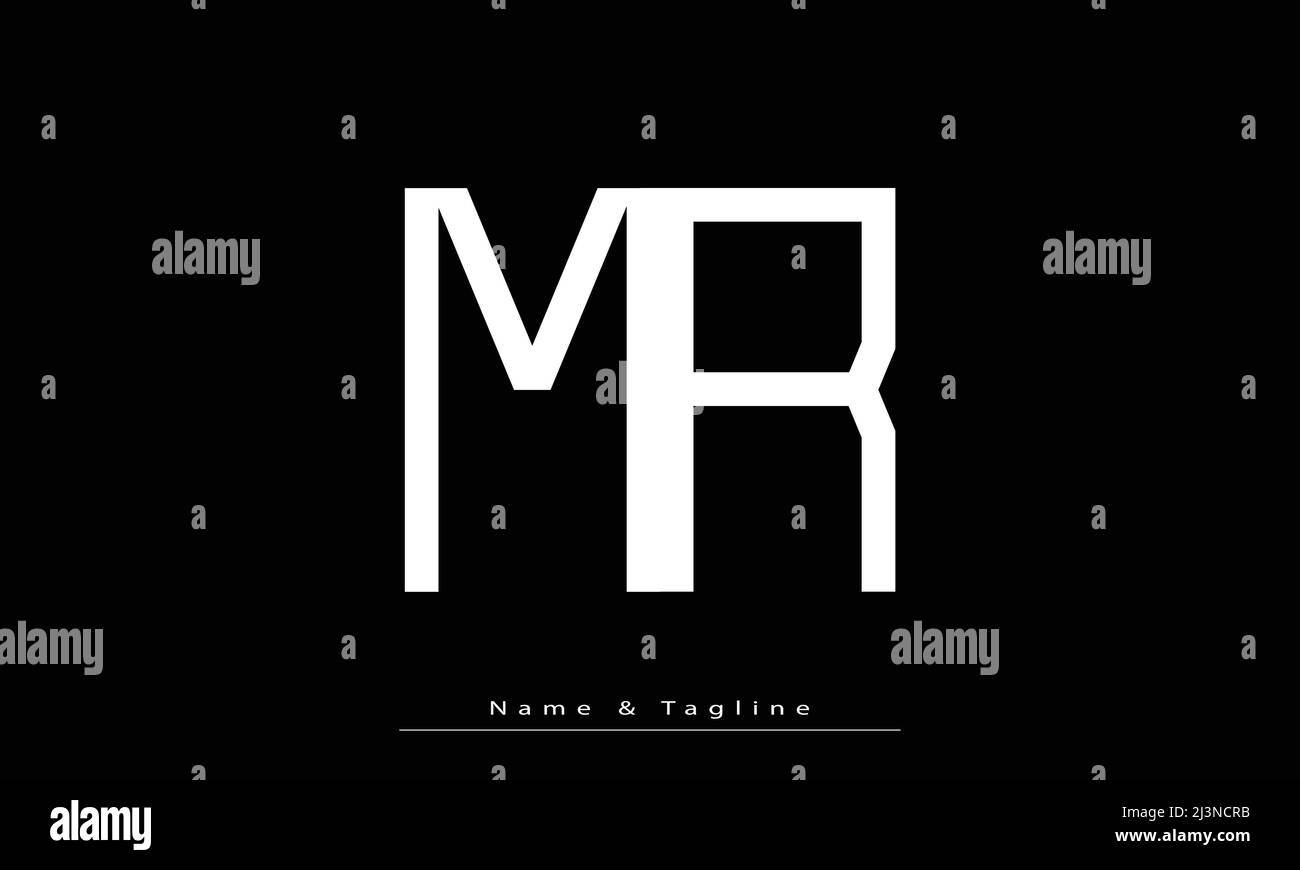 Alphabet letters Initials Monogram logo MR , RM Stock Vector Image ...