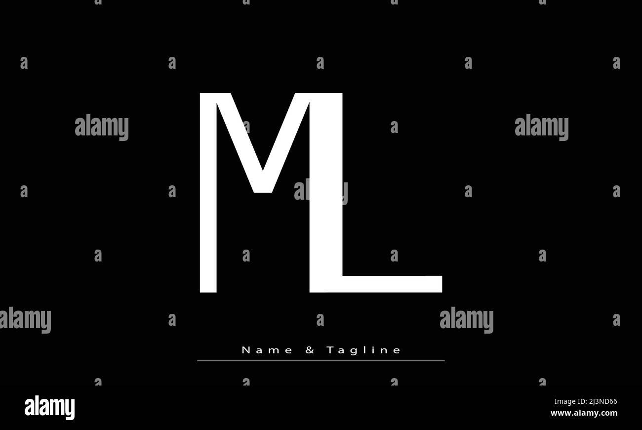 Letter ml logo Stock Vector Images - Alamy