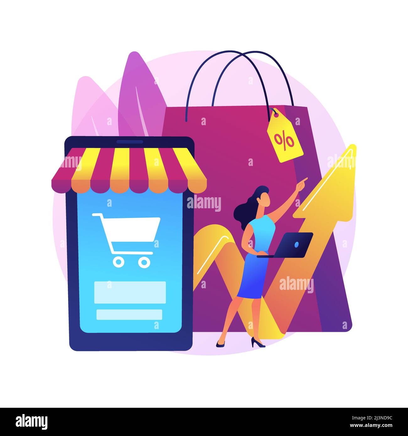 Consumer demand abstract concept vector illustration. Customer decision, buy product or service, consumer satisfaction, retail marketing, market price Stock Vector
