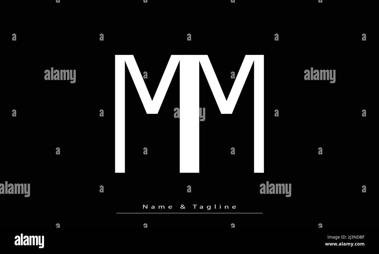 Alphabet letters Initials Monogram logo MM Stock Vector Image & Art - Alamy