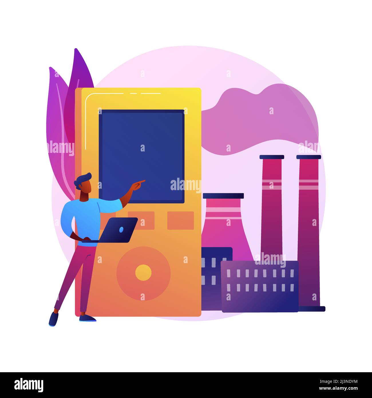 Air quality control abstract concept vector illustration. Environmental