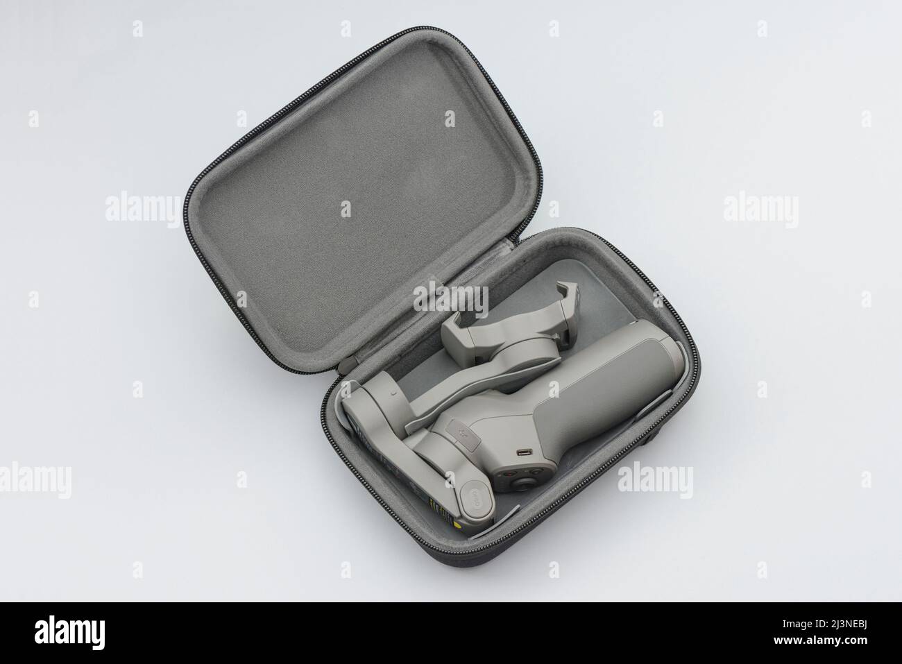 ISTANBULTURKEY-APRIL 1, 2022: DJI Osmo Mobile 3 Combo gimbal and case on  the gray background Stock Photo - Alamy