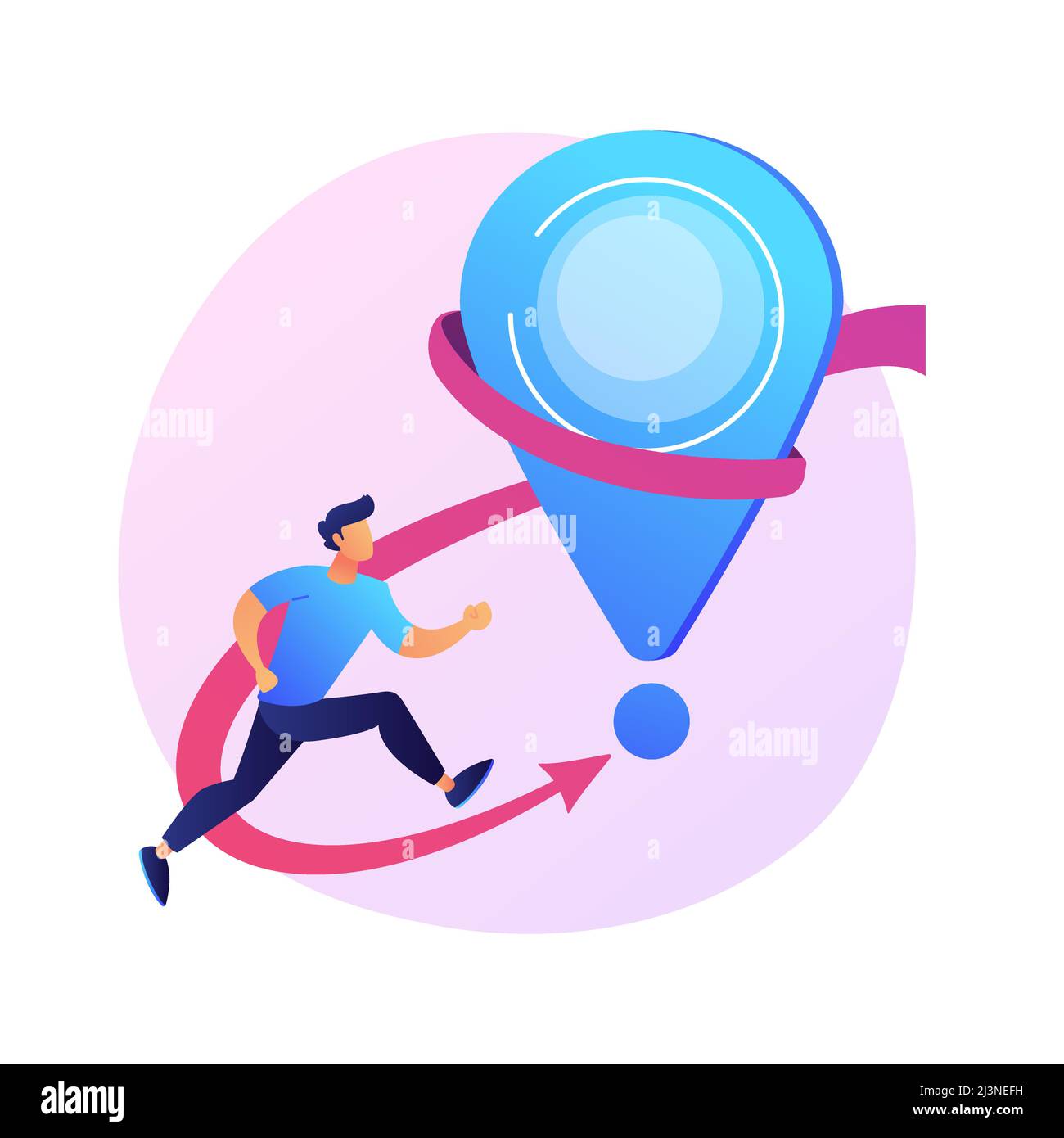 Sightseeing tour, landmark visit. Milestone accomplishment, moving forward, roadmap progress decorative design element. GPS navigation, location pin. Stock Vector