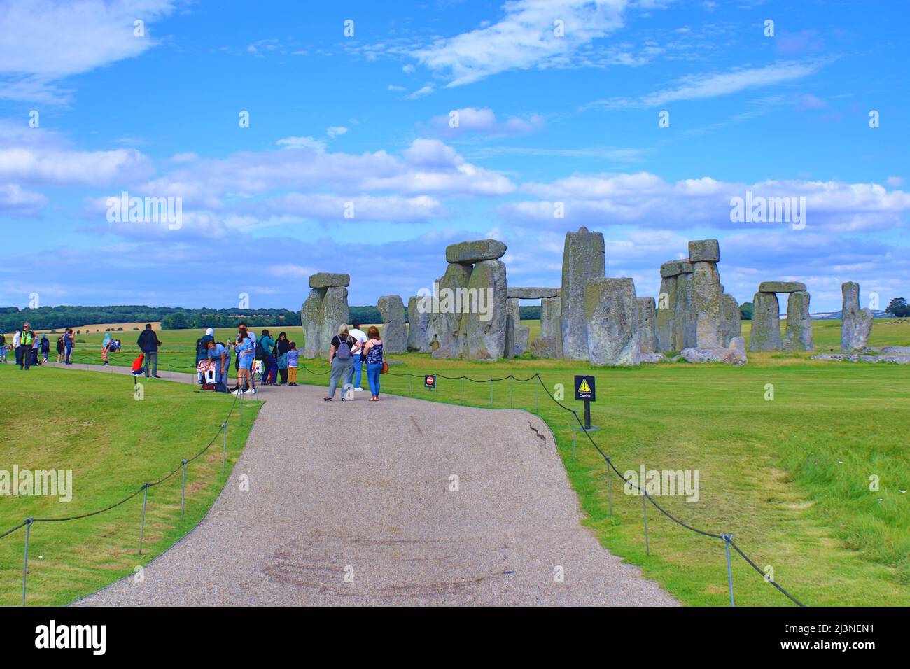 View of StonehengeLegendary neolithic monument made using stones