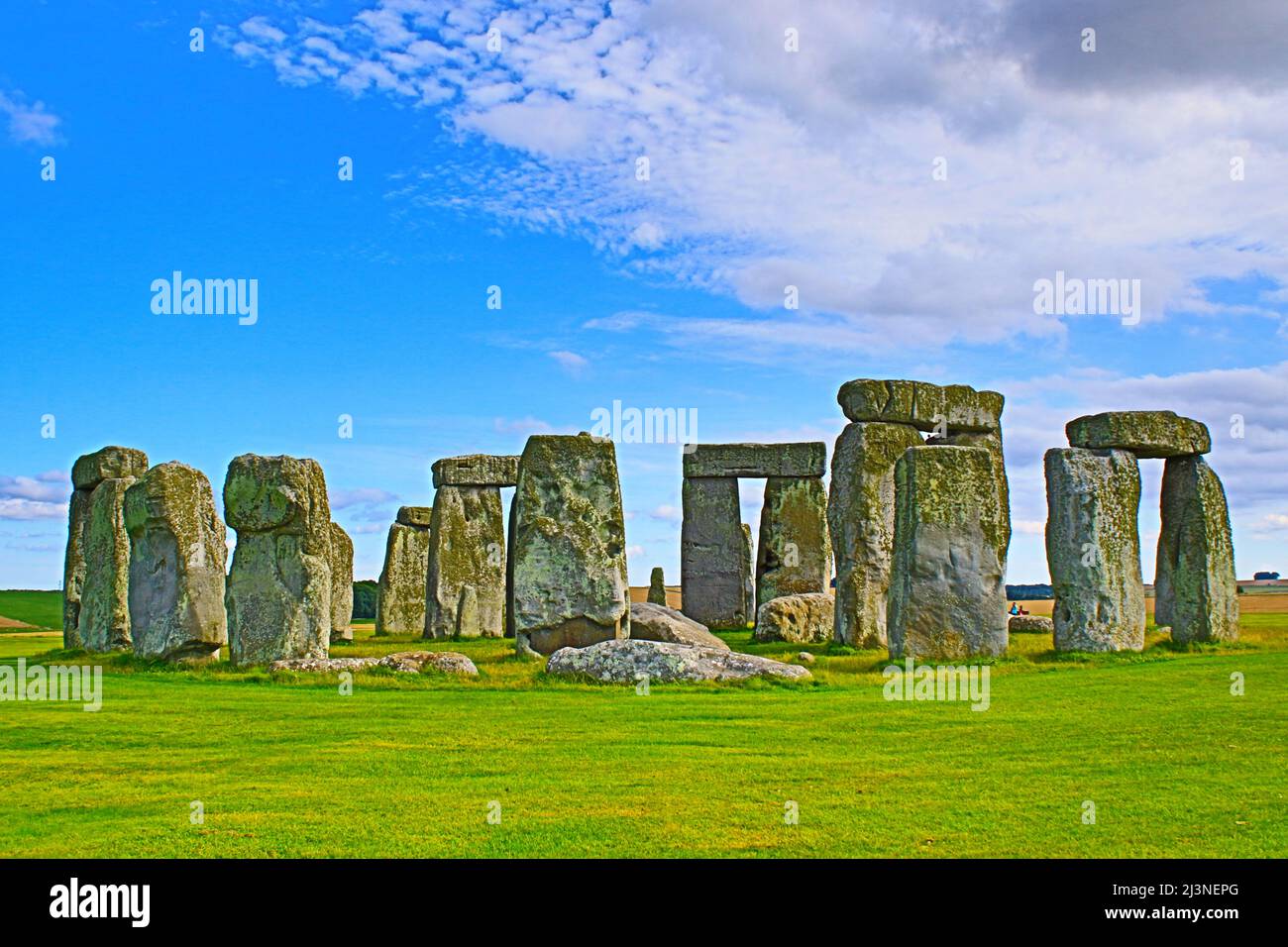 View of StonehengeLegendary neolithic monument made using stones