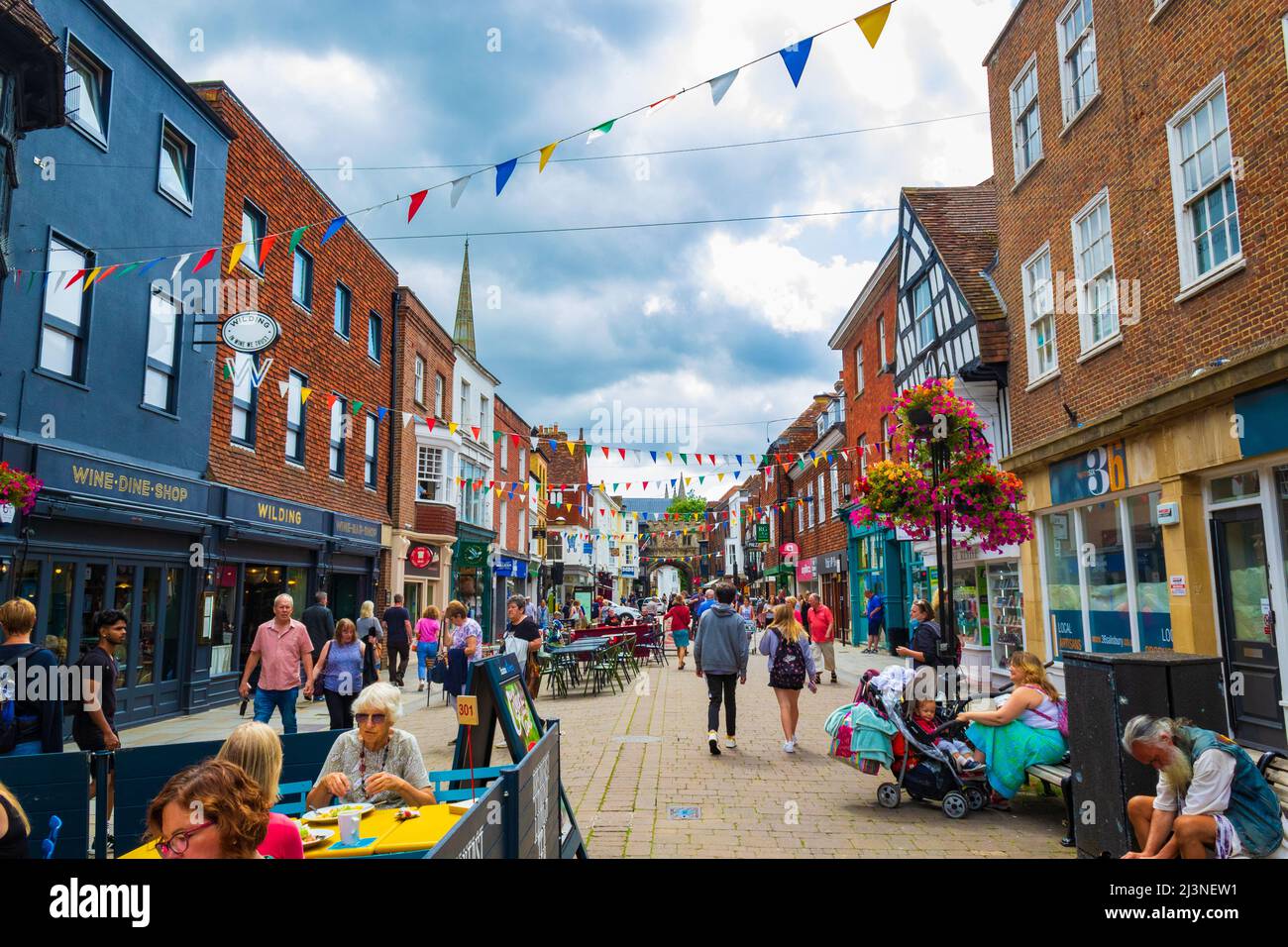 street-view-of-salisbury-city-a-cathedral-city-in-wiltshire-england
