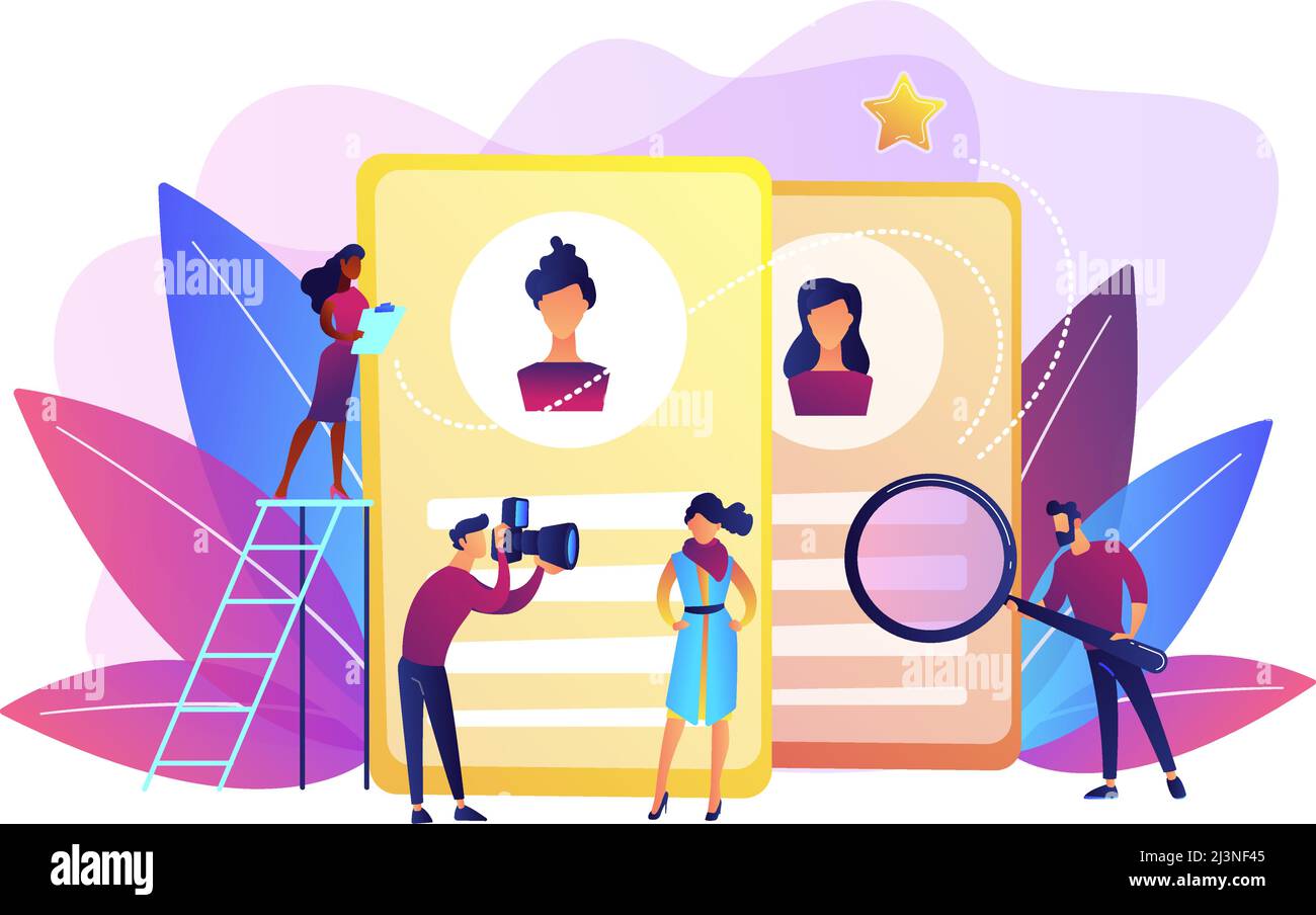 Modeling agency manager and photographer take photos of model for